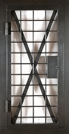 Стальная техническая дверь с порошковым напылением с 2-х сторон К-2